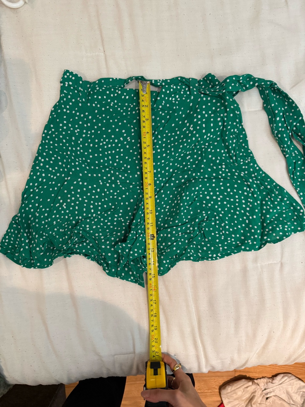 Green Polka Dot skort